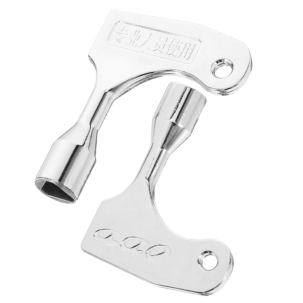 

2 Pcs Elevator Triangle Metal Drop Lock Silver Triangular Emergency Spare Parts
