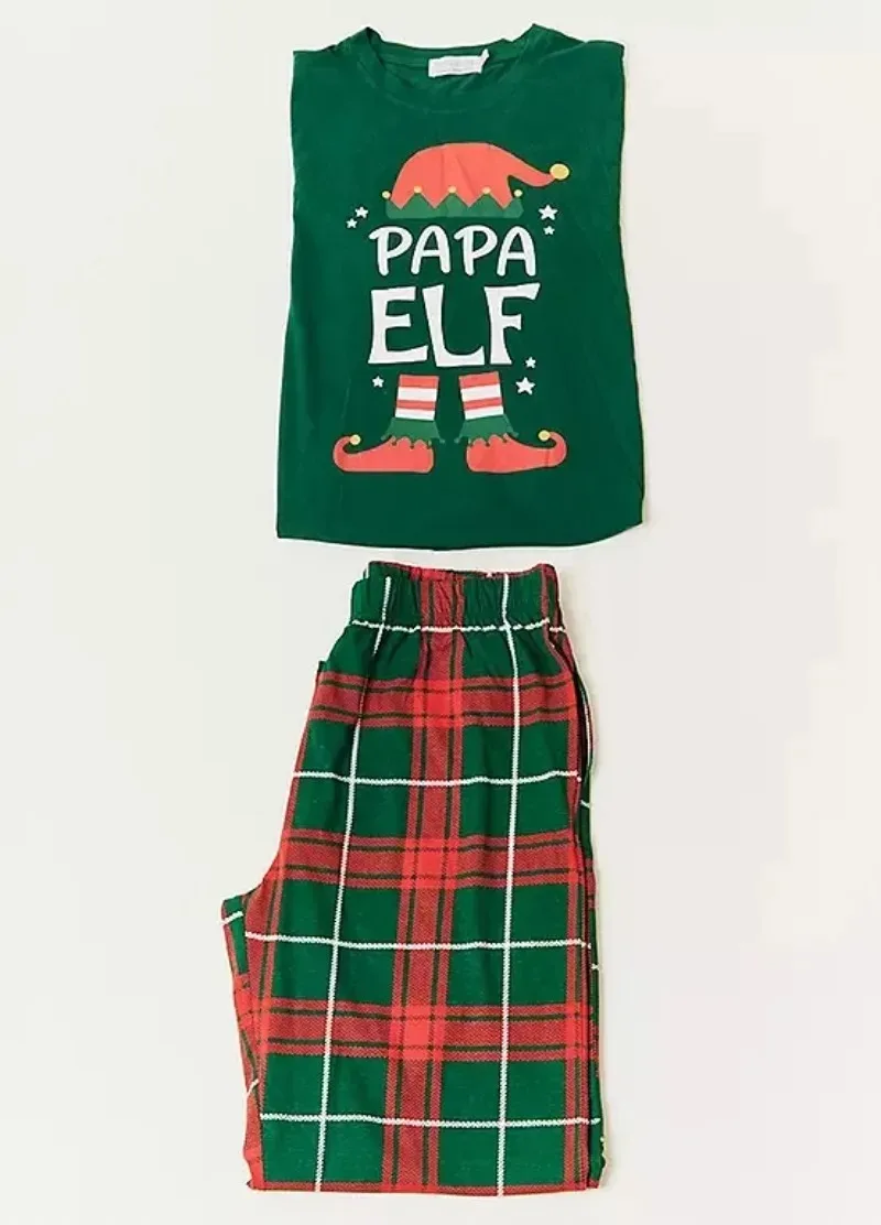 All Season Xmas Family Matching Sleepwear Set Loose Fit Family Holiday Matching Night Outfits