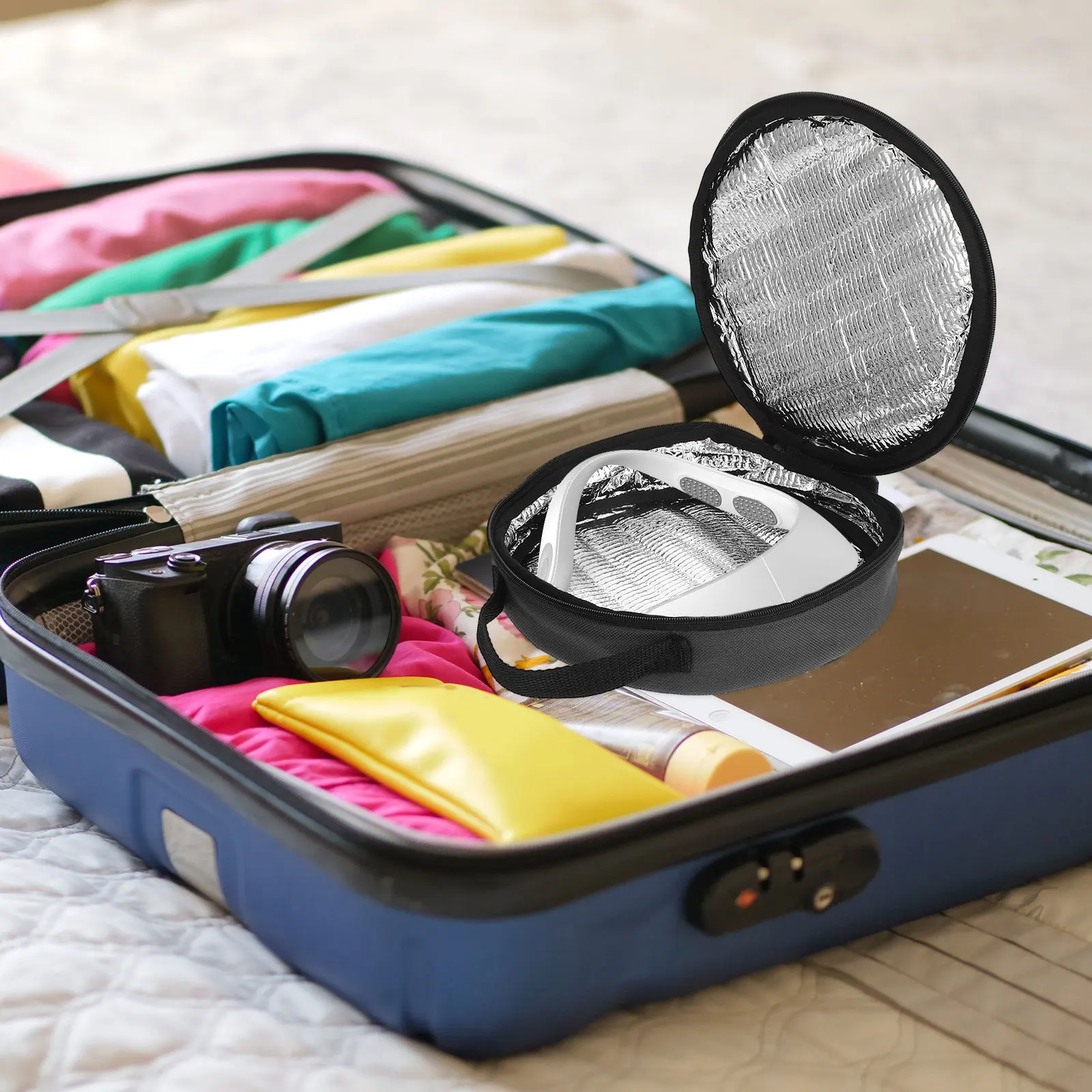 

Insulated Cooler Storage Bag Reusable Cooling Wrap Case Portable Summer Neck Cooling Tube Organizer Cold Neck Wrap