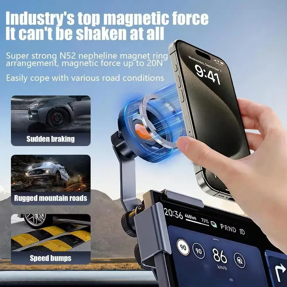 

Car Mobile Phone Stand 360° Adjustable Foldable Strong Suction Stand For GPS Phone Auto Dashboard Phone Support Car Phone H E9F7