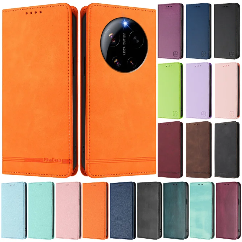 For Xiaomi 17 Ultra Cover Mi 17 ultra Etui Leather Magnetic 