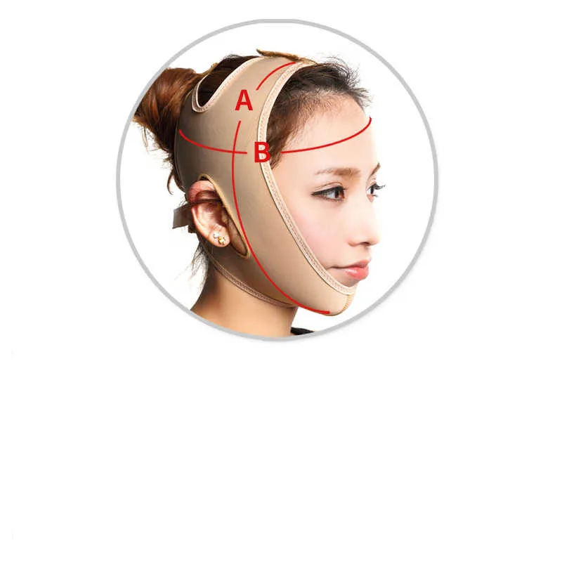 Thin V face bandage artifact mask line carving after recovery bandage head cover face lift shaping lift tight