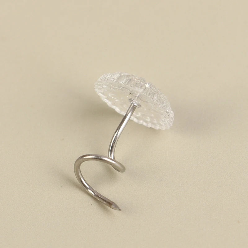 Ali-HMA73-100Pcs واضح رؤساء تويست دبابيس السحابة الثابتة ل بطانيات المفروشات كرسي أريكة تزيين إصلاح دبابيس الستائر فضفاضة #5