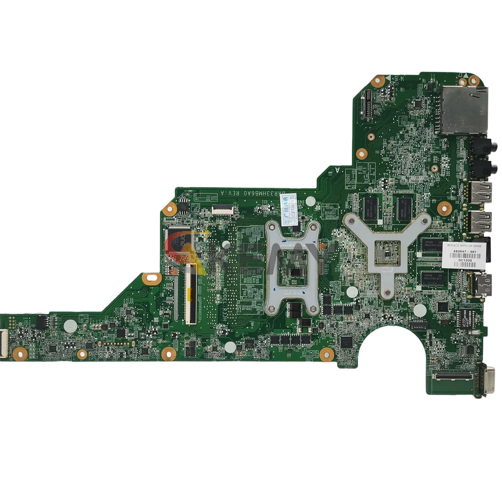 Motherboard Laptop DAR33HMB6A0 untuk HP Pavilion G4-2000 G6-2000 dengan CPU i3 100% Sepenuhnya Diuji