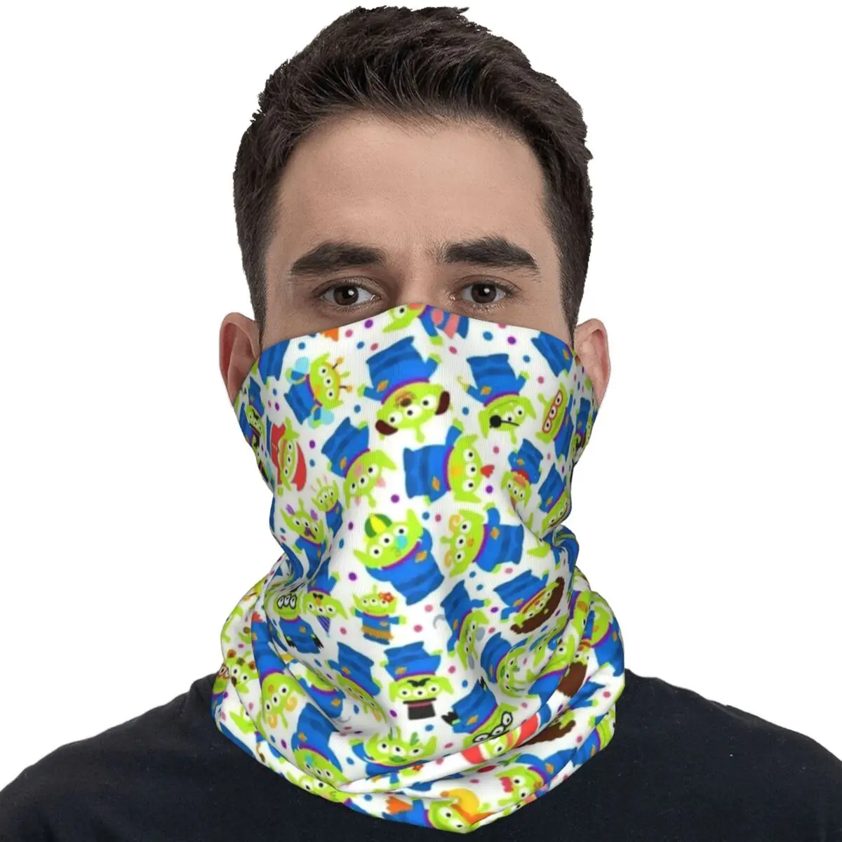 Toy Story Little Green Alien Balaclava Hunting Fishing Face Masks Men Trendy Anti-UV Bicycle Mask Breathable Scarves