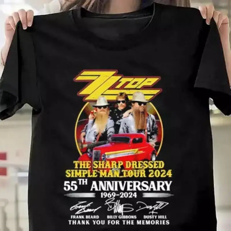 

Футболка Zz Top 55th Anniverasry 1969 2024, спасибо за воспоминания