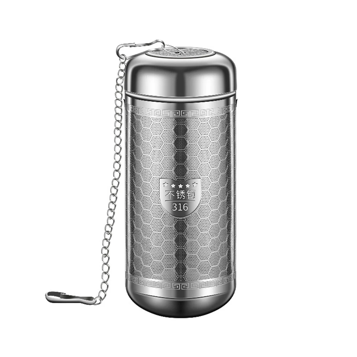 AT16 316 Stainless Steel Honeycomb Texture Tea Filter Teapot for Brewing Tea, Tea Compartment and Water Separation L