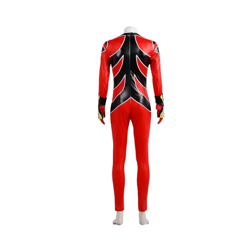 Sentai gekiranger cosplay vermelho juken fury lírio amarelo roxo gou fuukami bodysuits traje personalizado sizea; 2'k, 8;c'