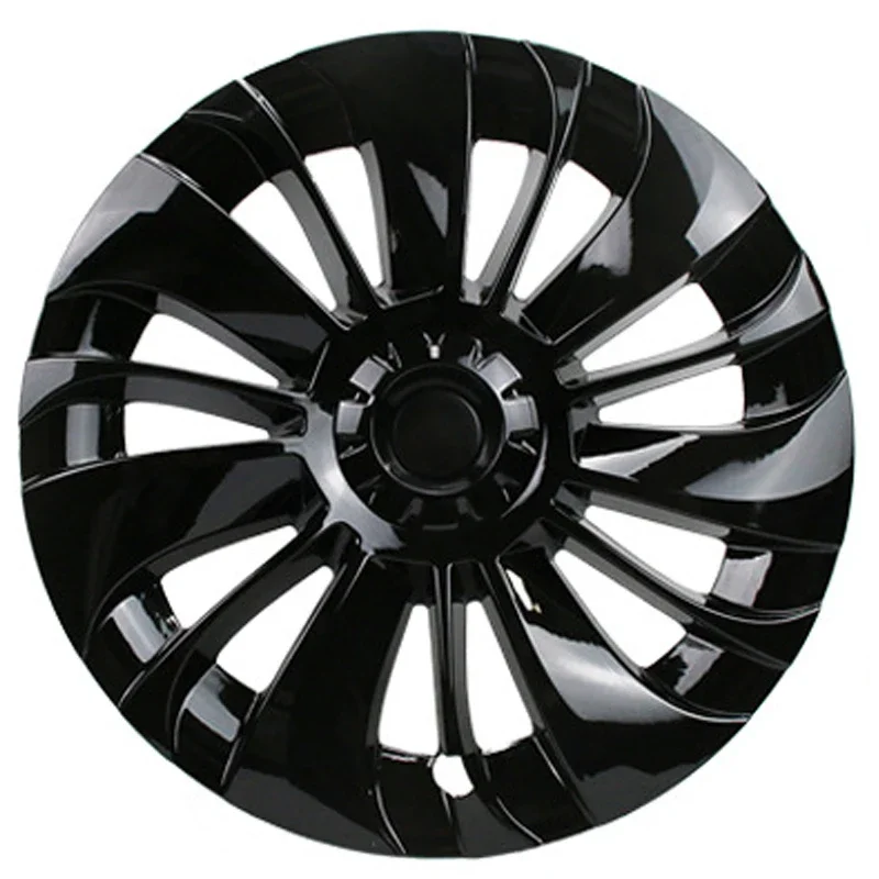 Set of 4 Gloss Black Hubcap Wheel Cover 19 Inch for T Model Y