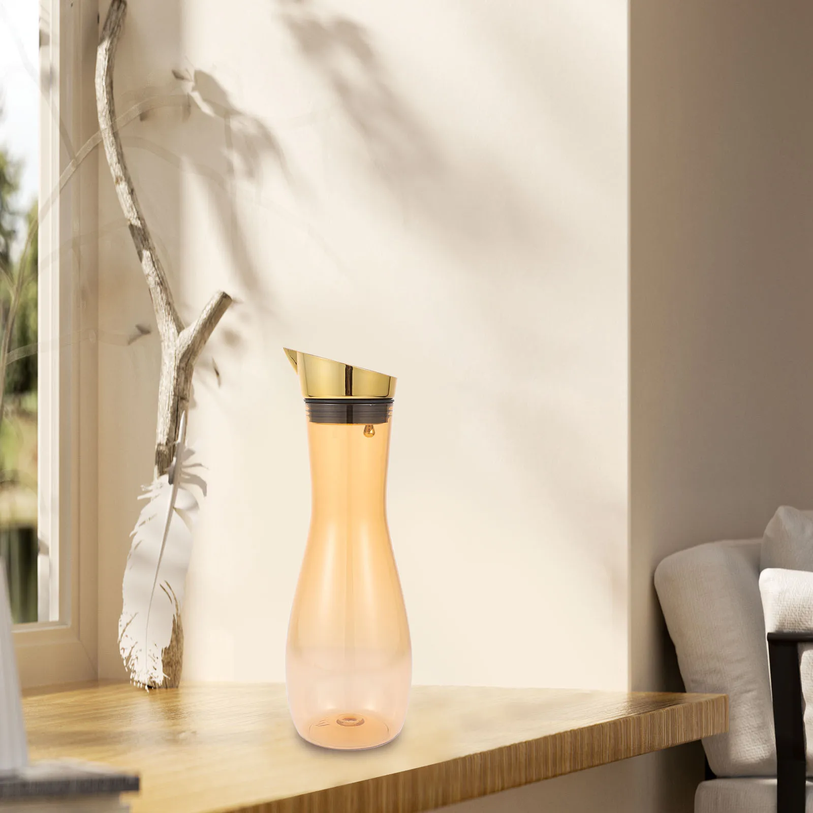 

1L Fruit Infuser Water Pitcher Plastic Juice Dispenser Bpa Free Lightweight For Infused Water Tea Drinks Kitchen Storage