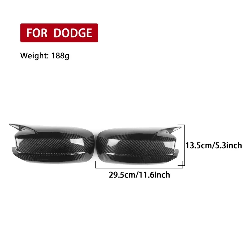 paste Style Carbon fiber Rearview mirror housing Shell cover For Dodge Charger Chrysler 300C 2011-2021