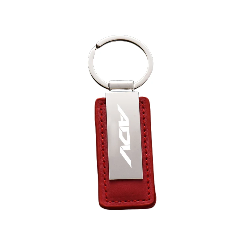 

For Honda ADV150 ADV160 ADV350 Adv 150 160 350 Custom Leather Keychain Alloy Keyring Motorcycle Accessories