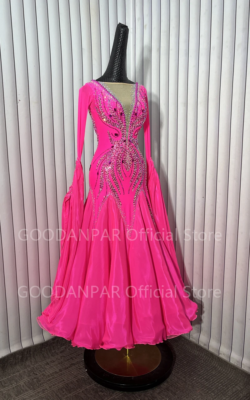 

Standard Dance Dress Audult ballroom dress for Competition swing tango waltz dancing competition GOODANPAR