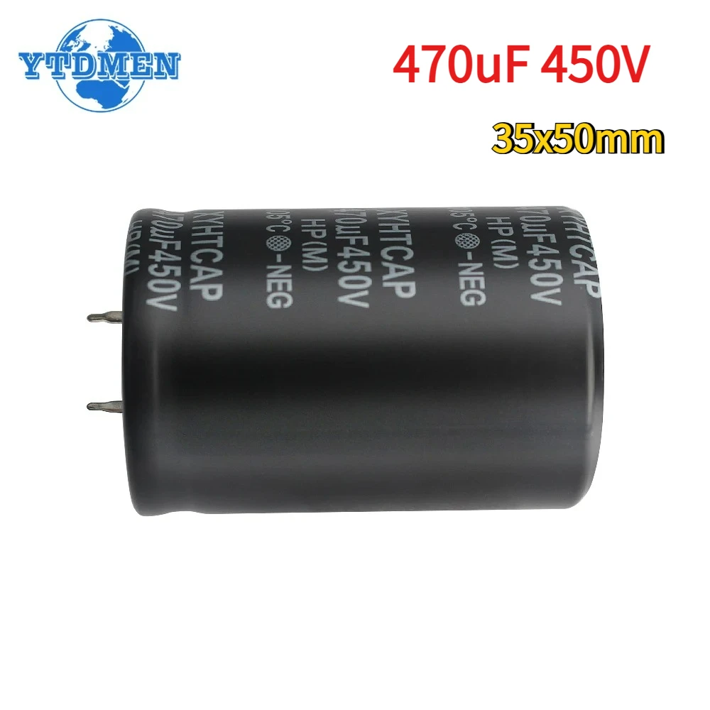1PCS 450V Capacitor 470uF DIP Aluminum Electrolytic Capacitor 35x50mm 450V470uF Capacitance