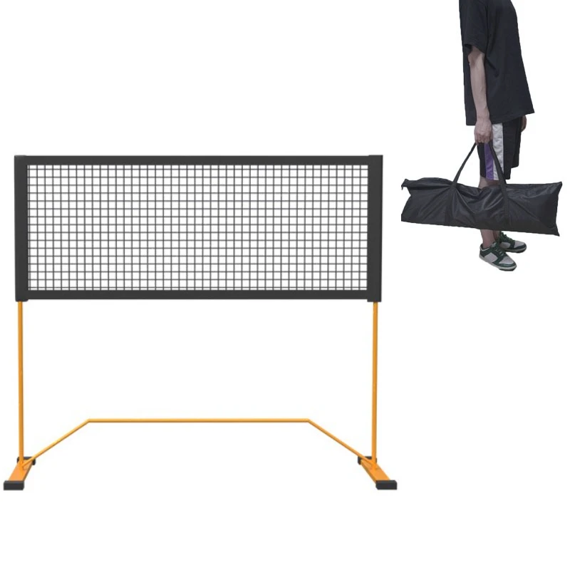 

Portable Pickleball Net 1.5m Width with Strong Metal Frame PE Net Carry Bag Ideal for Outdoor Indoor Driveway Backyard