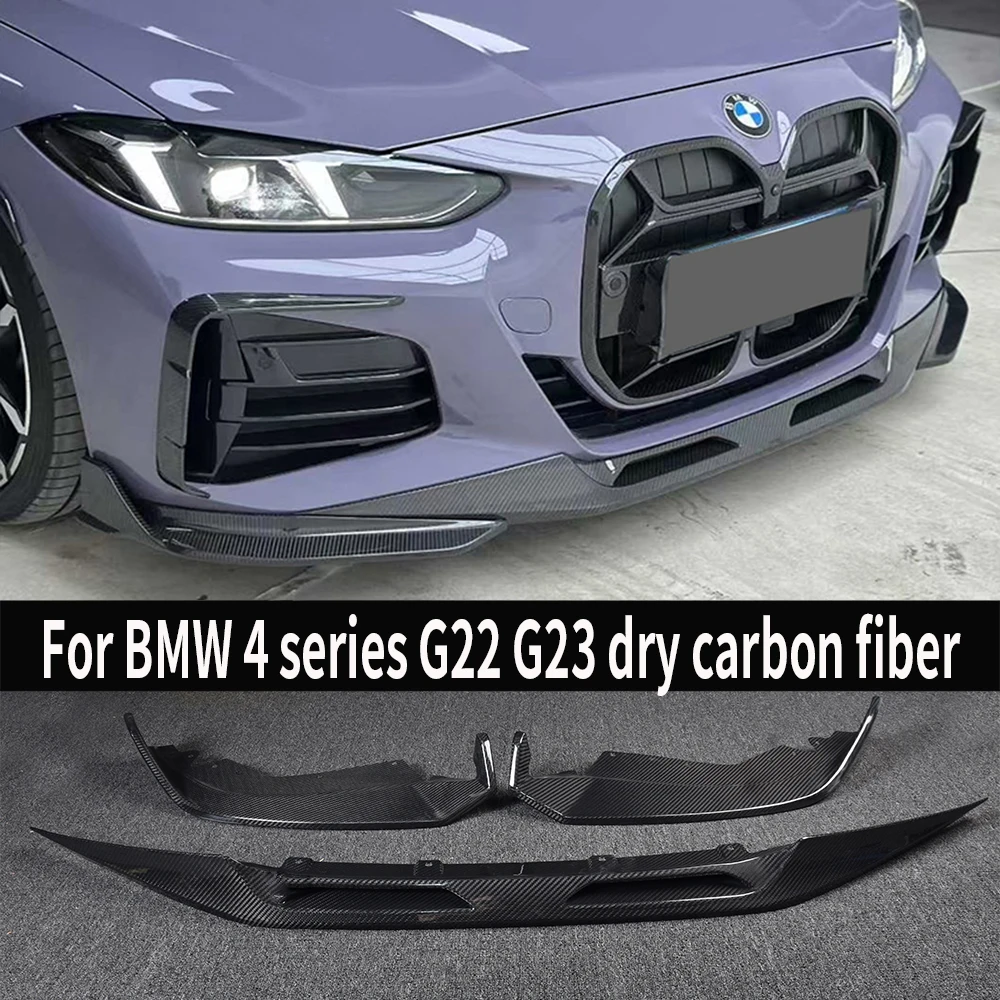

Для BMW 4 серии G22 G23: Сухой карбоновый передний сплиттер-диффузор (накладка на бампер), автозапчасти