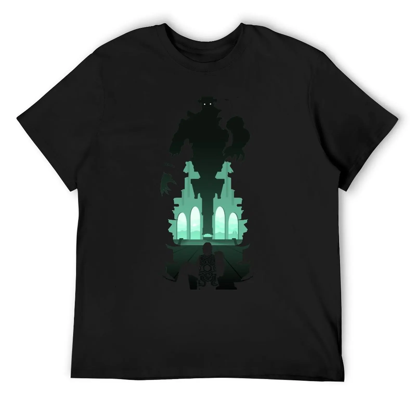 Shadow of the Colossus - Malus silhouette T-Shirt man t shirt vintage clothes kawaii clothes mens plain t shirts