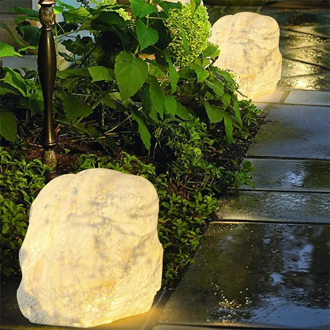 JYLIGHTIGN Outdoor Lawn Waterproof Lamp Garden Courtyard Park Hotel Decoration Simulation Stone Wiring Floor Lamp