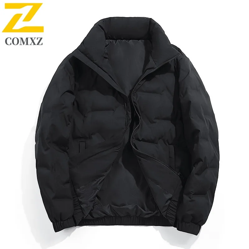 COMXZ سترة مبطنة جديدة عالية الجودة متعددة الاستخدامات دافئة خفيفة الوزن ثلجي باركر معطف السفر مريحة أسفل سترة ملابس للرجال #2
