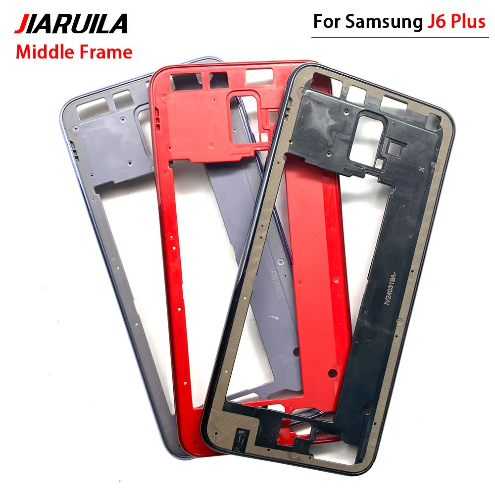 New Middle Frame Bezel Housing Case Middle Plate Rear Housing Back Cover For Samsung J4 Plus J415 J6 Plus J610 J2 Pro 2018 J250