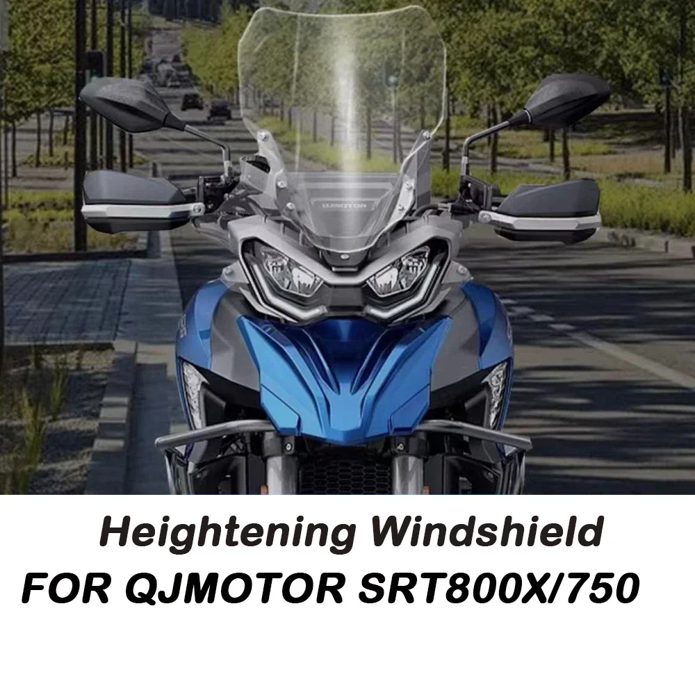 SRT800X Accessories Motorcycle Heightened Windshield For QJMOTOR QJ SRT800 SRT750 QJ750-7A 750X 800X QJ SRT 800X Windshield