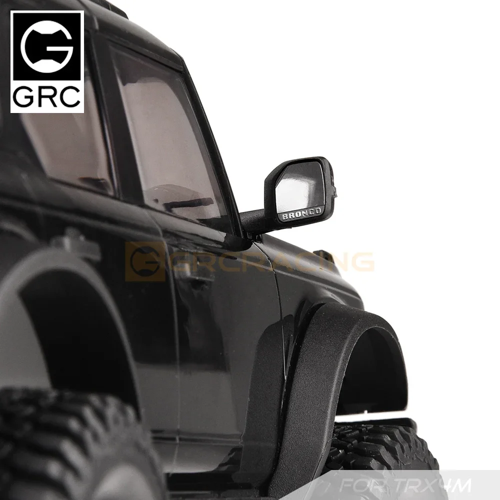 GRC TRX4M Stainless Steel Door Mirror Sheet Pecular Reflection for TRX4m Bronco Upgrade Option Parts #G179G