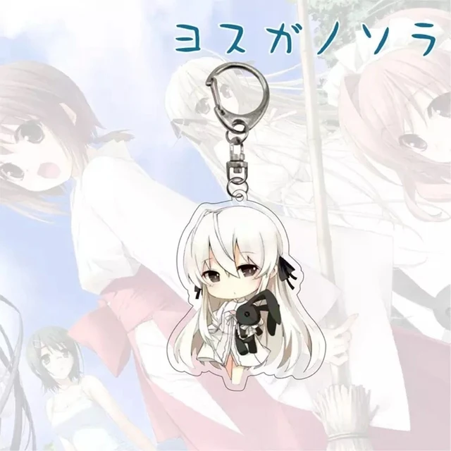 Anime Yosuga No Sora Kasugano Sora Keychain Cosplay Cartoon Kawaii Keychains For Women Girls Gifts Jewelry Handbag Accessories