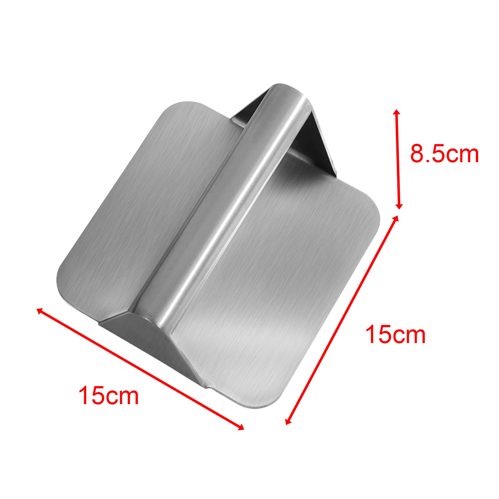 Stainless Steel Kitchen Burger Press Manual Nonstick Meat Smasher for Barbecue Hamburger Press Patty Maker Tool Silver