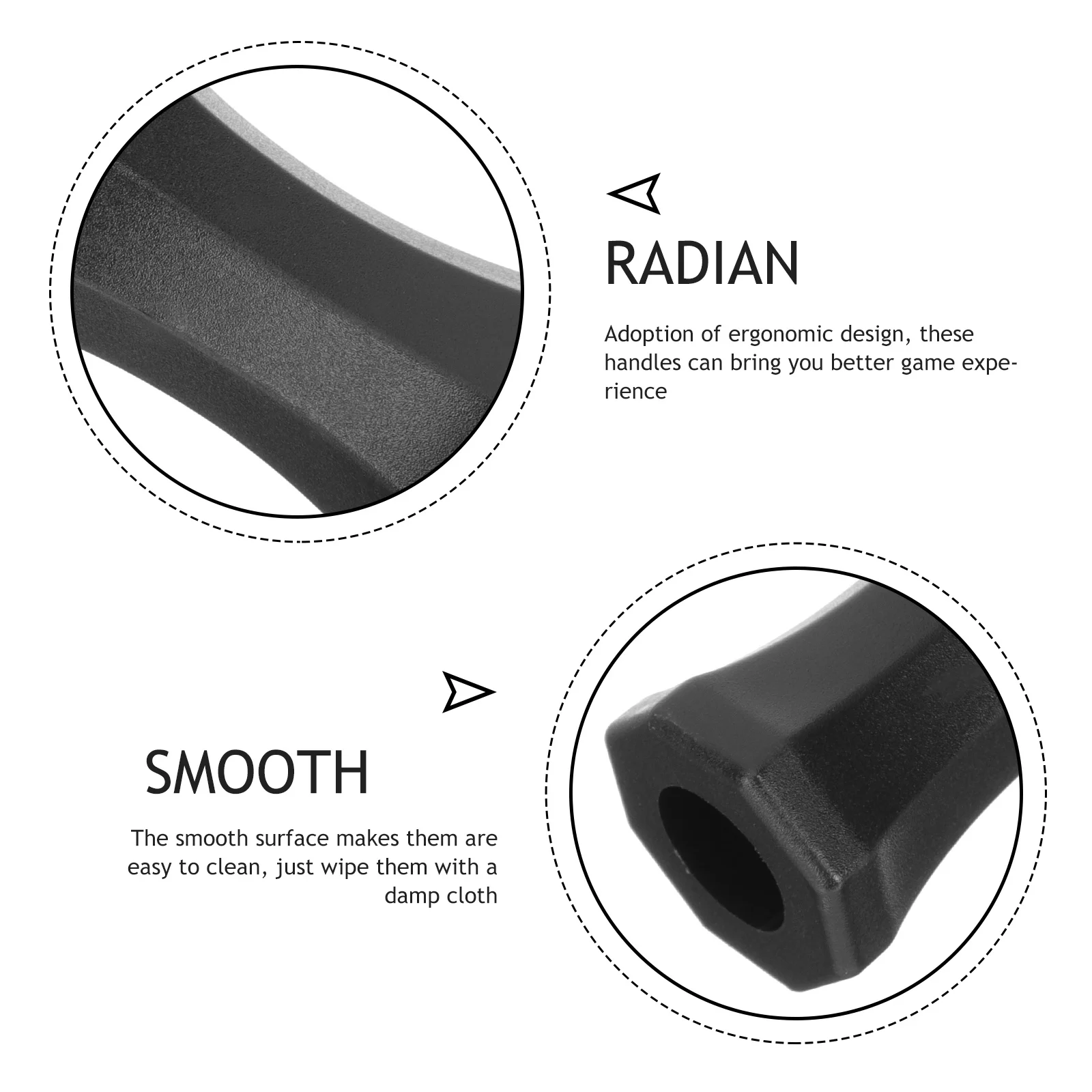 10 pçs apertos de matraquilhos profissionais design ergonômico alças de substituição compactas para a maioria das máquinas alça de matraquilhos