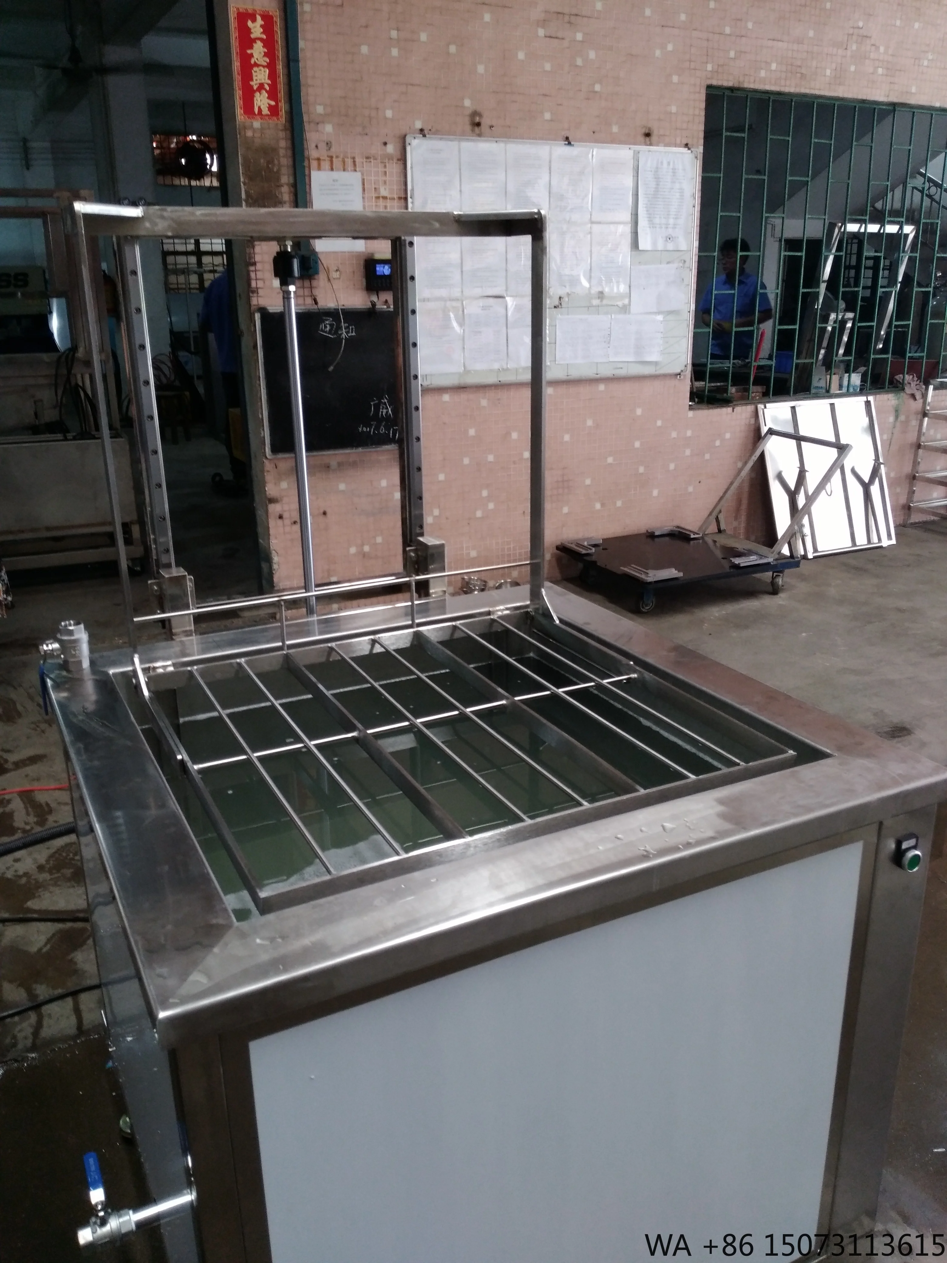 Myjka ultradźwiękowa przemysłowa 960L, duża myjka ultradźwiękowa przemysłowa z filtrem oleju + sprzęt do podnoszenia