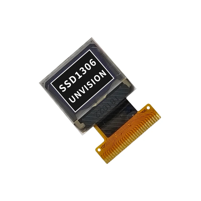 Layar OLED 0.66 Inci Layar OLED 64*48 Dot Matriks Layar LCD Drive SSD1306 Antarmuka SPI IIC 28Pin