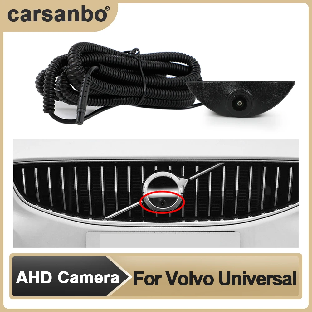 Carsanbo HD Car Front View OEM Camera Night Vision Fisheye Wide Angle 150°Camera for Volvo Universal Parking Surveillance Camera