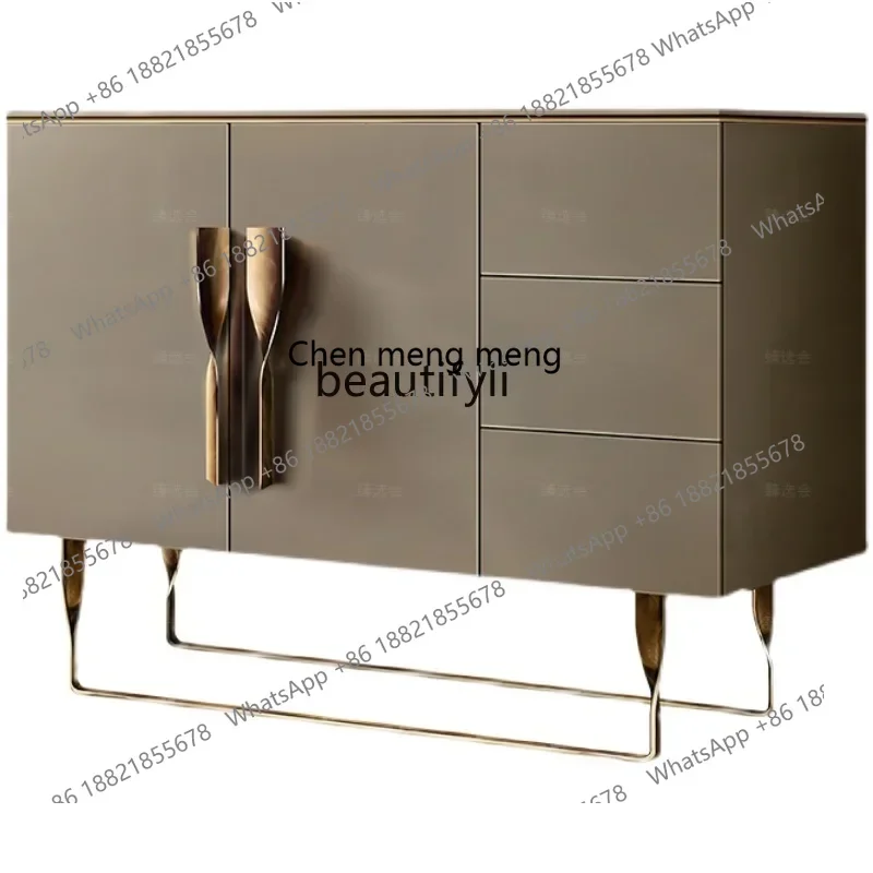 

zq1Living room chest, villa entrance, model room storage, modern, Italian, side cabinet