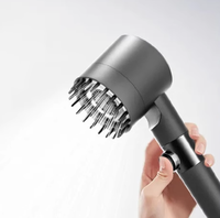 Enhanced Shower Head Rainfall Strong Pressure Bathroom Bathing Spray Bracket Lotus Head for Improved Shower Experience