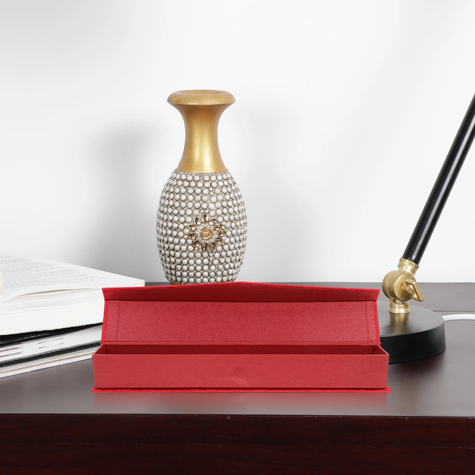 Boîte de rangement de défilement, support de peinture de calligraphie de Style chinois, couvercle magnétique, conception anti-poussière pour emballage cadeau de Collection d'art