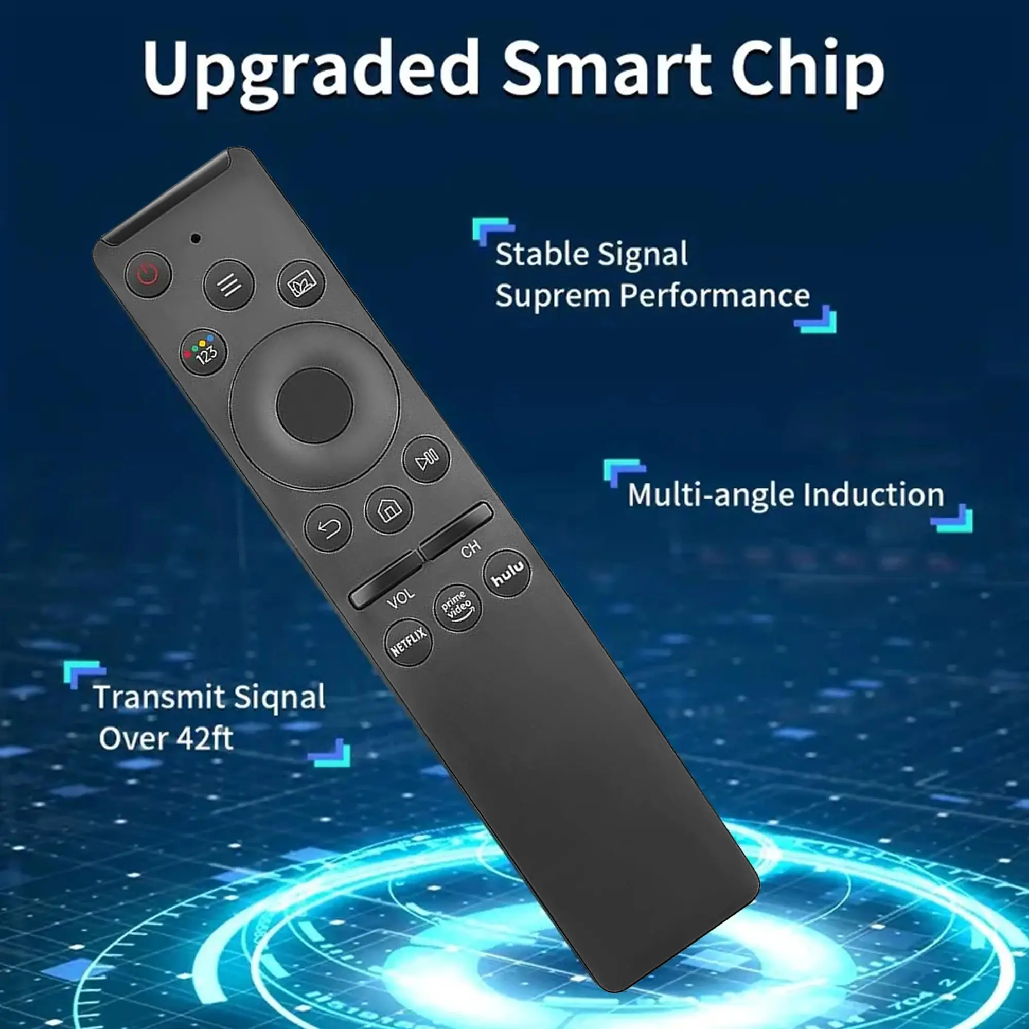 Control remoto universal vs compatible con Frame, Crystal UHD,Neo8K OLED,QLED, mart TVs funciona con Netflix, Prime Video,Hulu