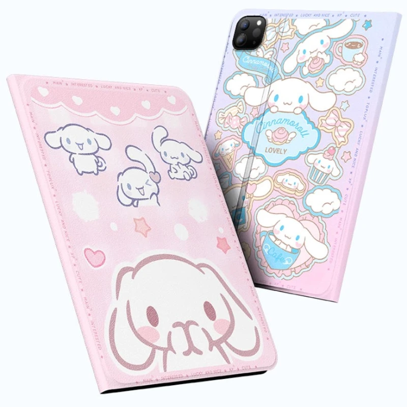 

MINISO Cinnamoroll For iPad Case ipad Air3 4 5 10.9in M2 M3 Pro4 5 6 12.9in M4 Protective case Ipad 8 9 10 A16 11in Tablet Cover