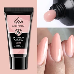 BORN PRETTY Acrylic Gel For Manicure Crystal 30ml Nail Gel Polish For Extension False Nail Tips Quick Building Hybrid Varnish