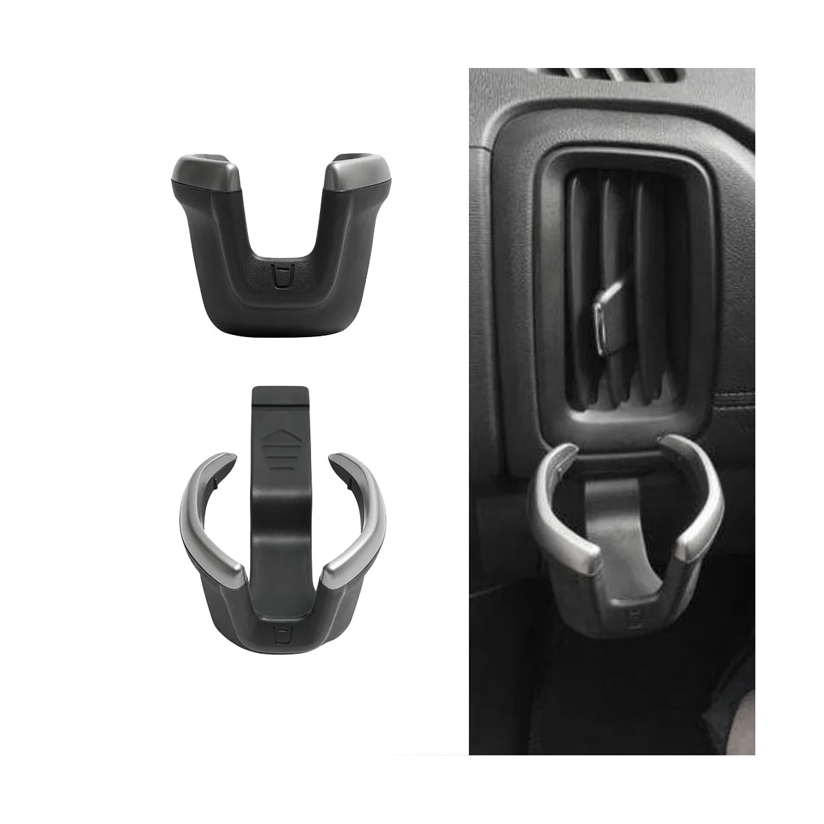 Painéis do carro Cup Holder Trim, Under Air Vent Can Holder para Chevrolet RG Colorado S10 Z71 LTZ LS LT 2017-2022, 52124622