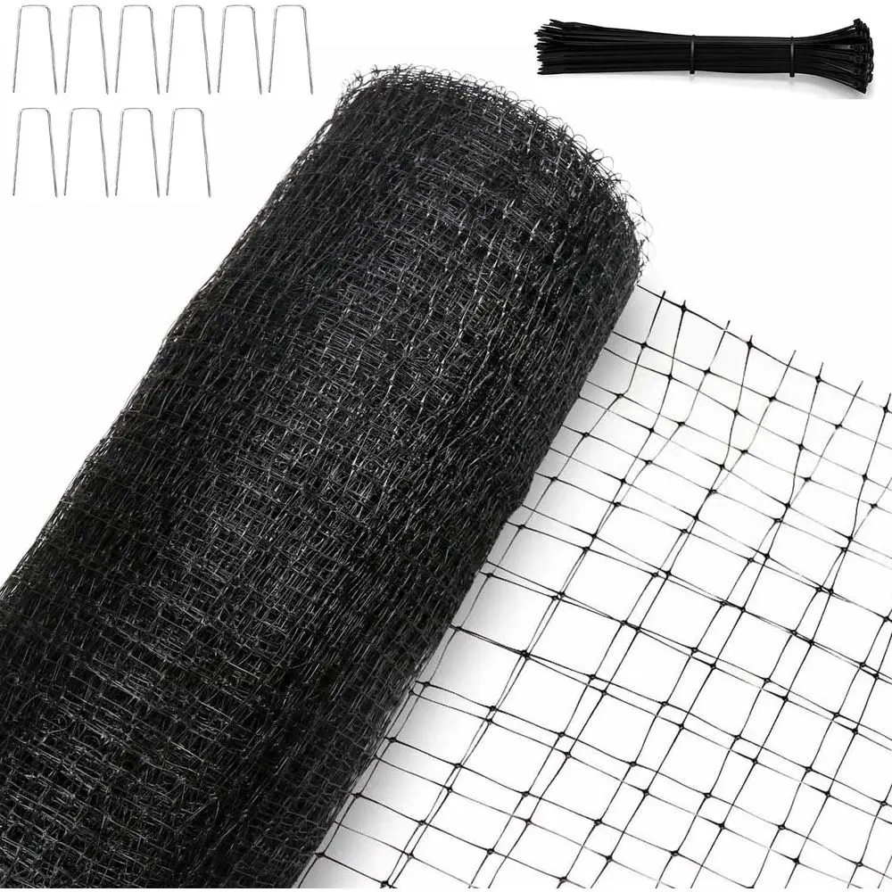Heavy-Duty 13x50ft Garden Netting to Protect Fruit Trees, Plants, and Vegetables from Wildlife