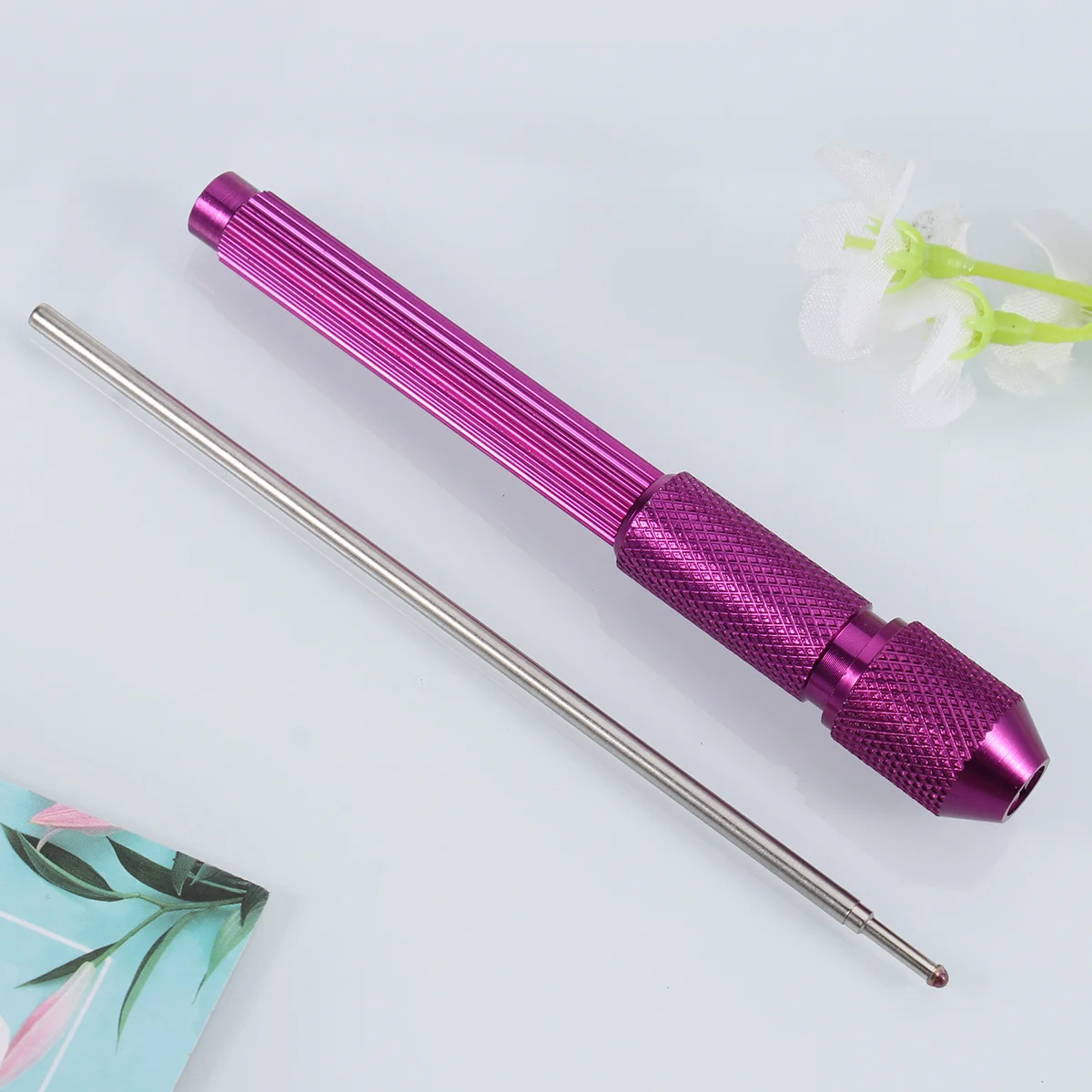 

20Pcs Skin Pen Doodler Tattooing Skin Marker Pen Cores Supplies(Purple Pen Holder Purple Pen Refill)