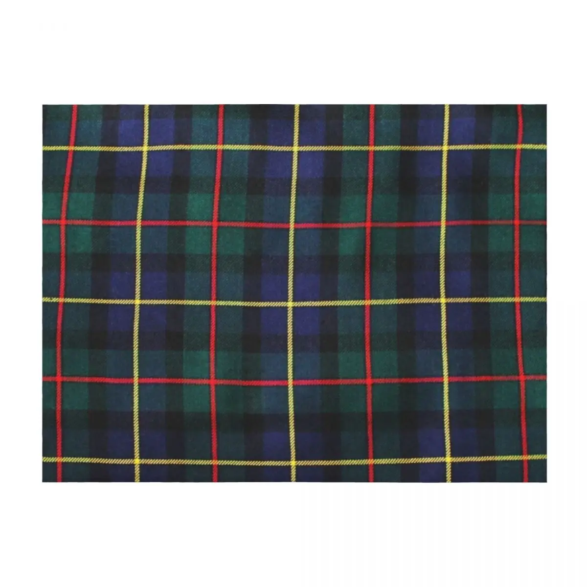

MacLeod Hunting Tartan Throw Blanket Beautifuls Custom Plaid Blankets