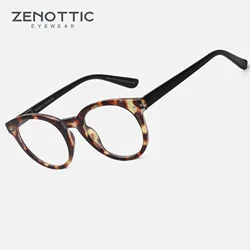 ZENOTTIC New Arrivals Circle Glasses Women Men Retro Optical Frame Men Stylish Eyeglasses PAM041