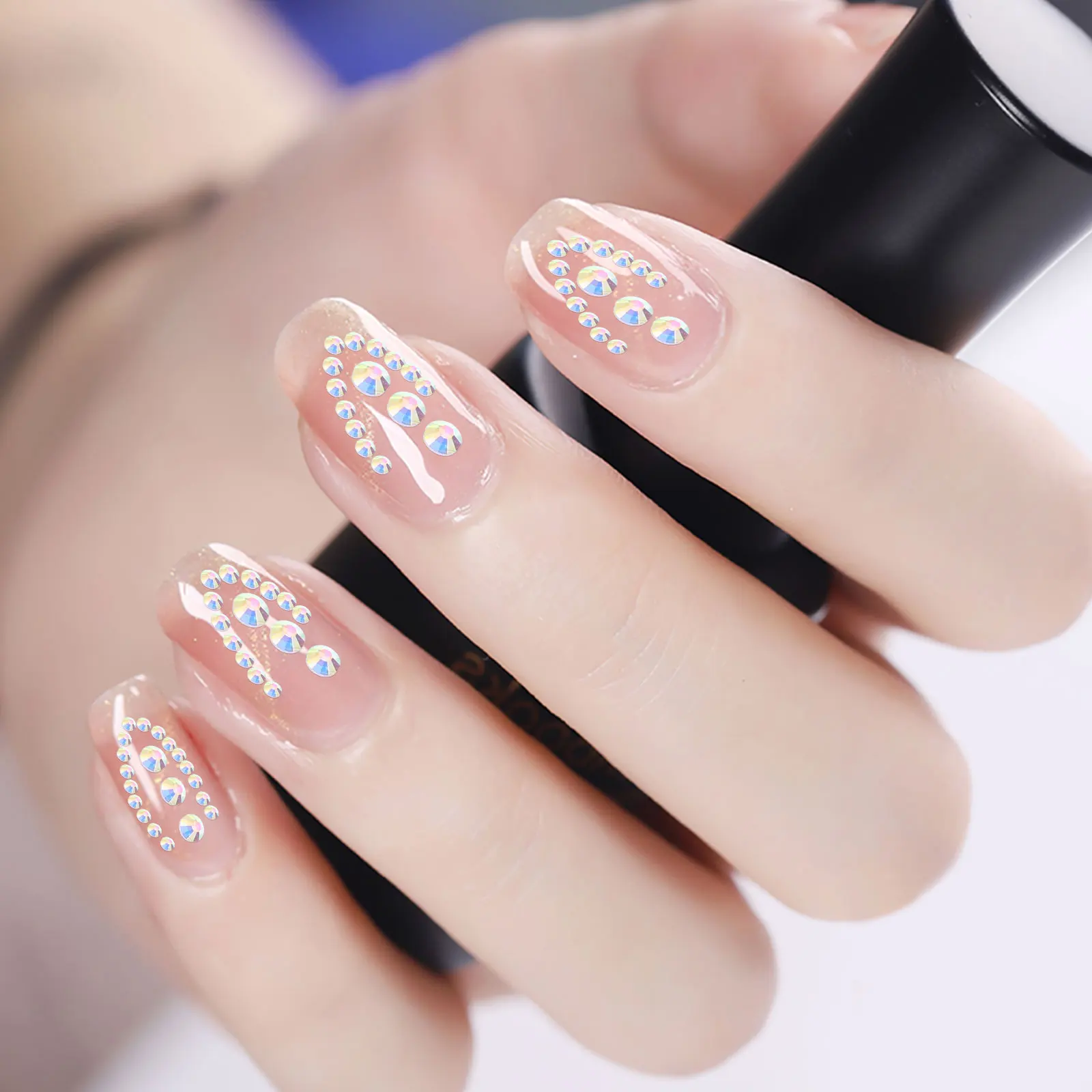 

1 Box Nails Diamond Flatback Rhinestones DIY Nail Art Decorations Manicure Diamond Crystal Gems Nail Art Decor