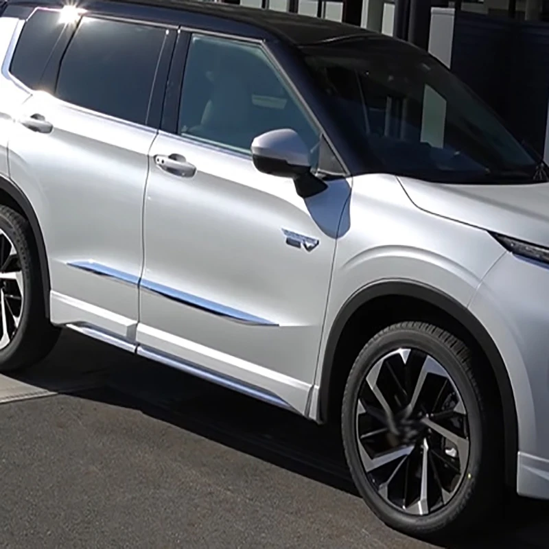 

Для Mitsubishi outlander 2022 2023 2024, Стайлинг автомобиля, молдинг для боковой двери, декоративные защитные наклейки, полоски, накладка из АБС-пластика, хром