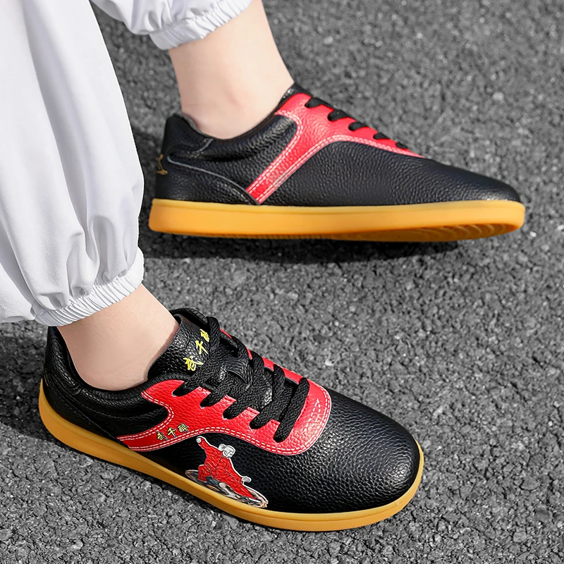 

Leather Tai Chi shoes Taoist shoes cowhide sole shoes leather surface men's and women's sports shoes anti-slip soft sole