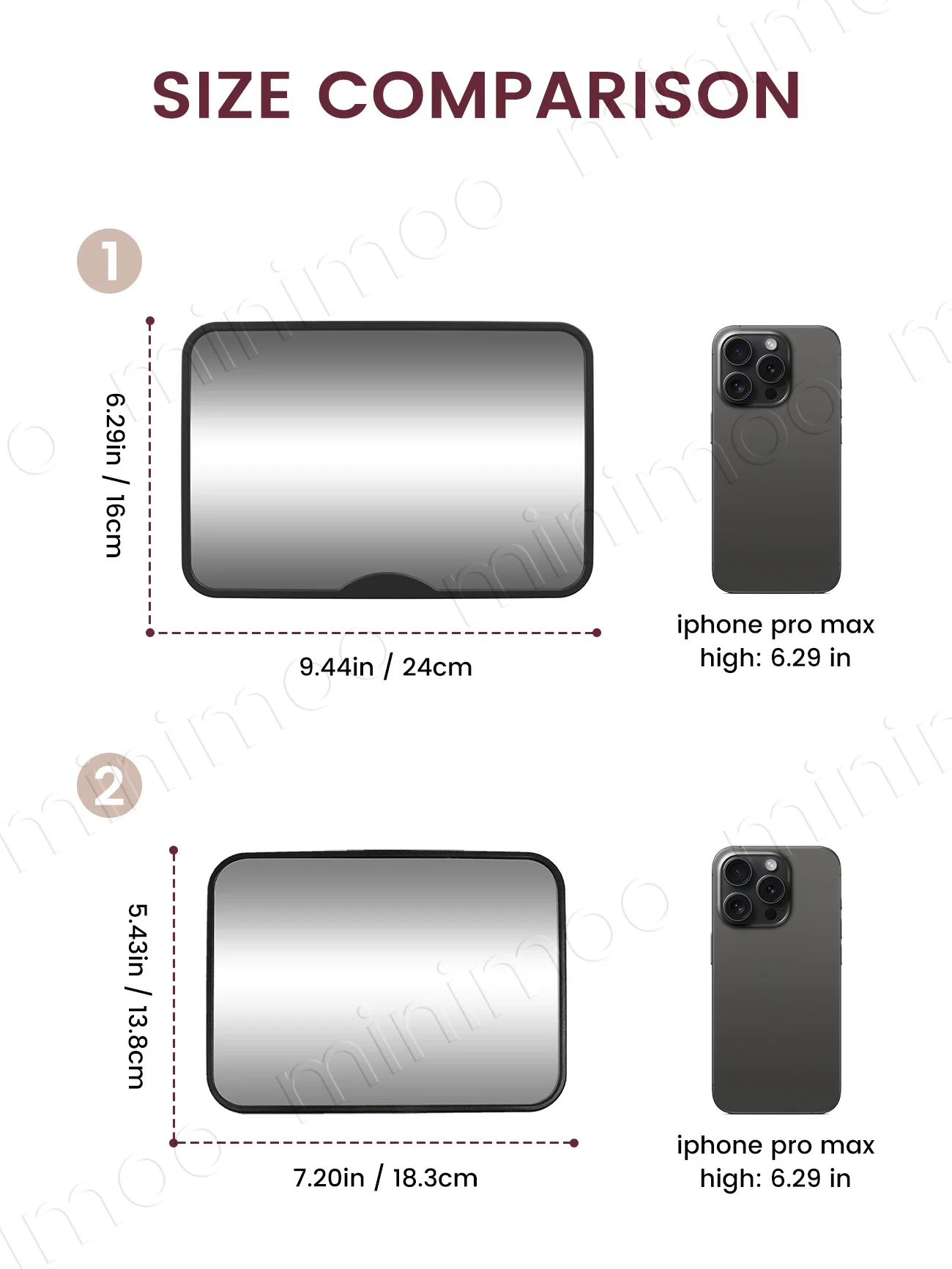 Certified Shatterproof Baby Car Mirror with Adjustable Straps, Panoramic Wide-Angle View for Maximum Safety