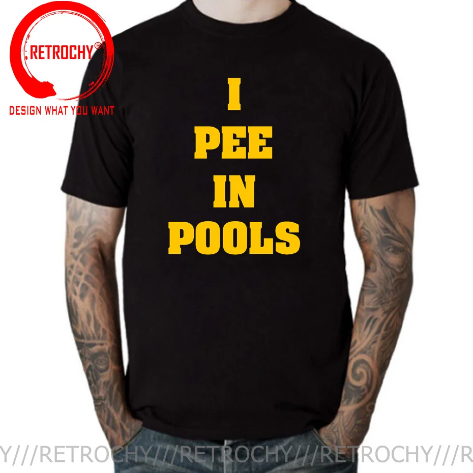 Funny Saying I Pee in the Pool T-Shirt Rude I Pee In Pools T Shirt Novelty Shirt Mens Tee Shirt Chunky TShirt Offensive Clothing