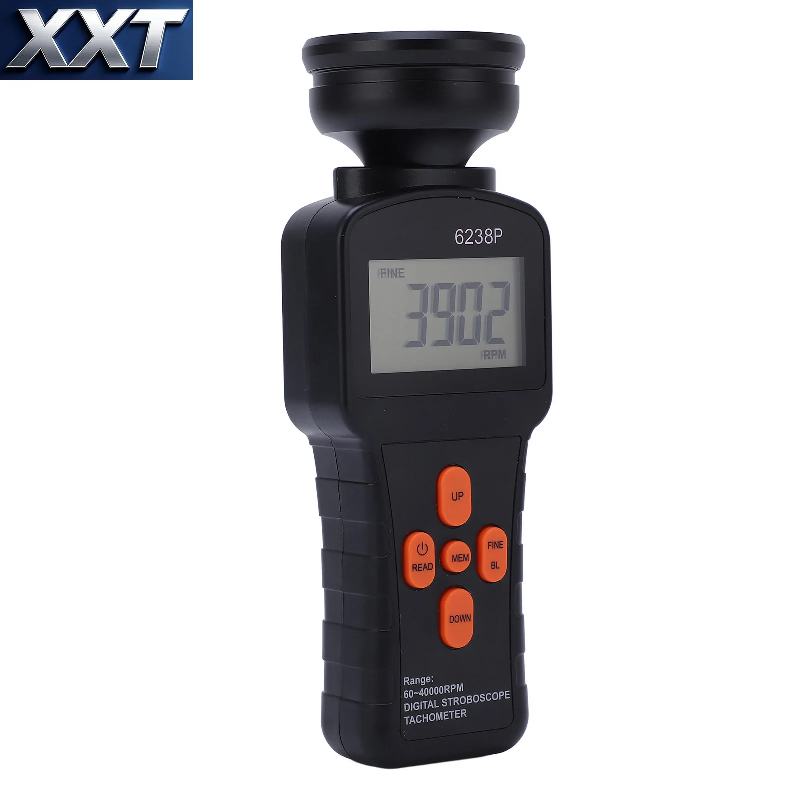 Large Screen Digital Flash Stroboscope Handheld Speed Meter Portable Unit For Industrial Rotation Revolution Measuring Work