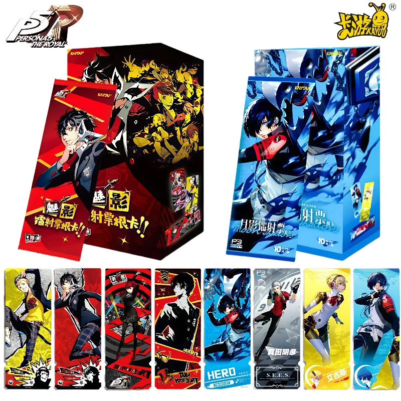 

KAYOU Genuine Persona 5 Royal Phantom Series Laser Ticket Anime Game Enthusiasts Collect Toys Gifts Laser Ticket Original Box